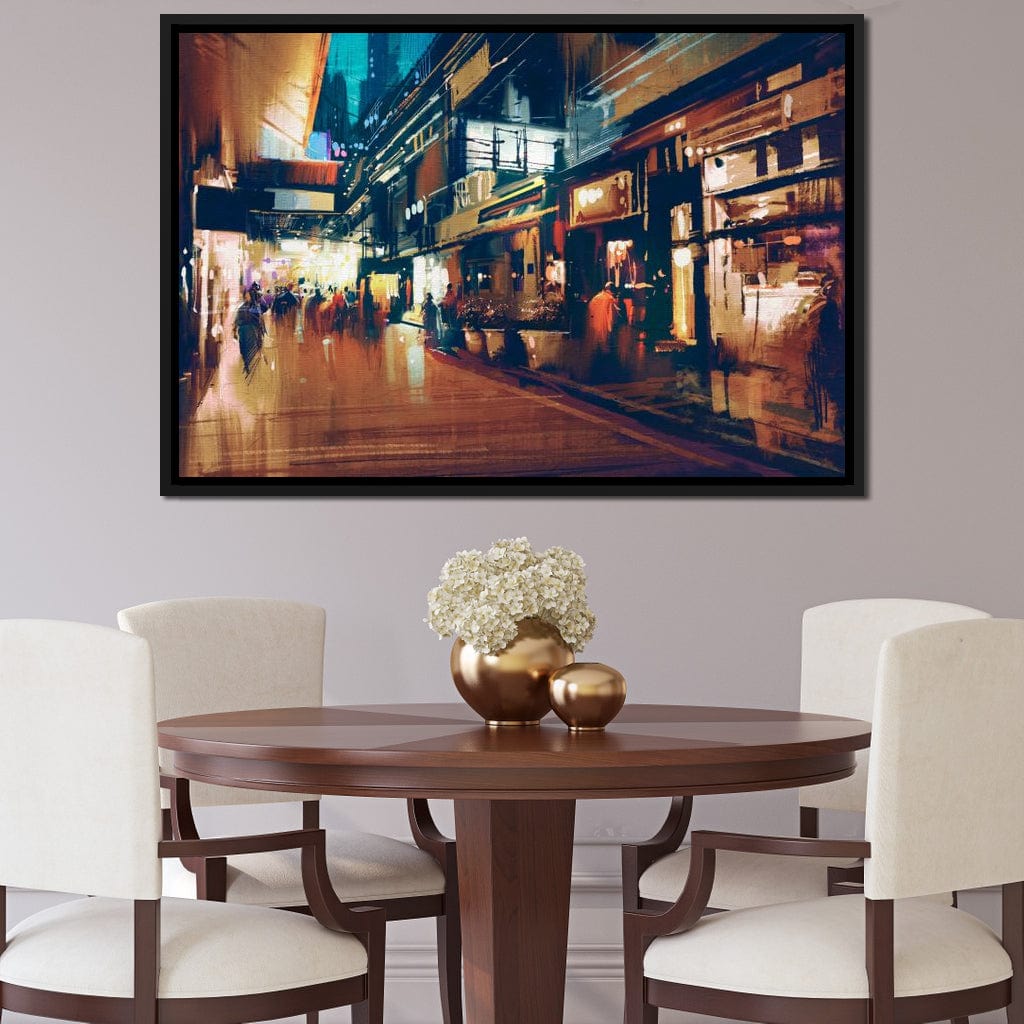 City Market Canvas Wall Art