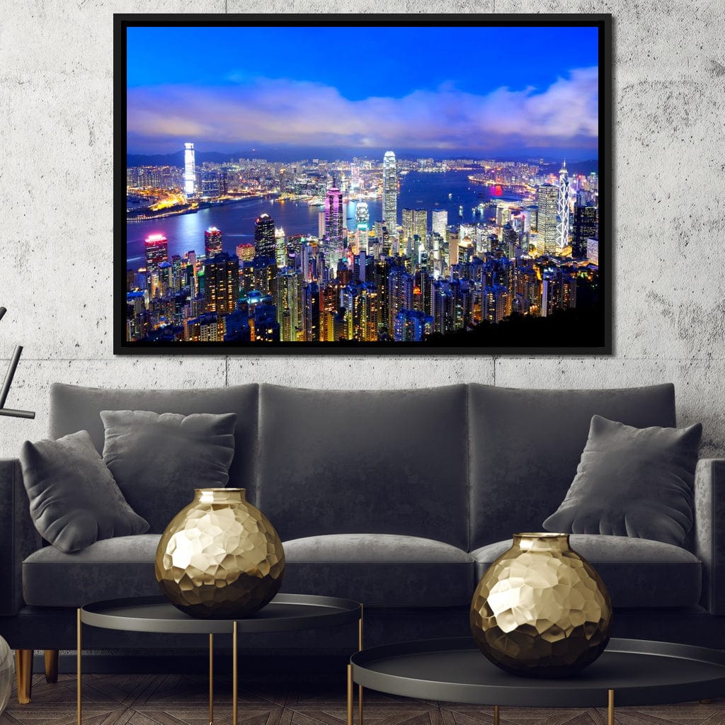 Hong Kong Skyline Canvas Wall Art