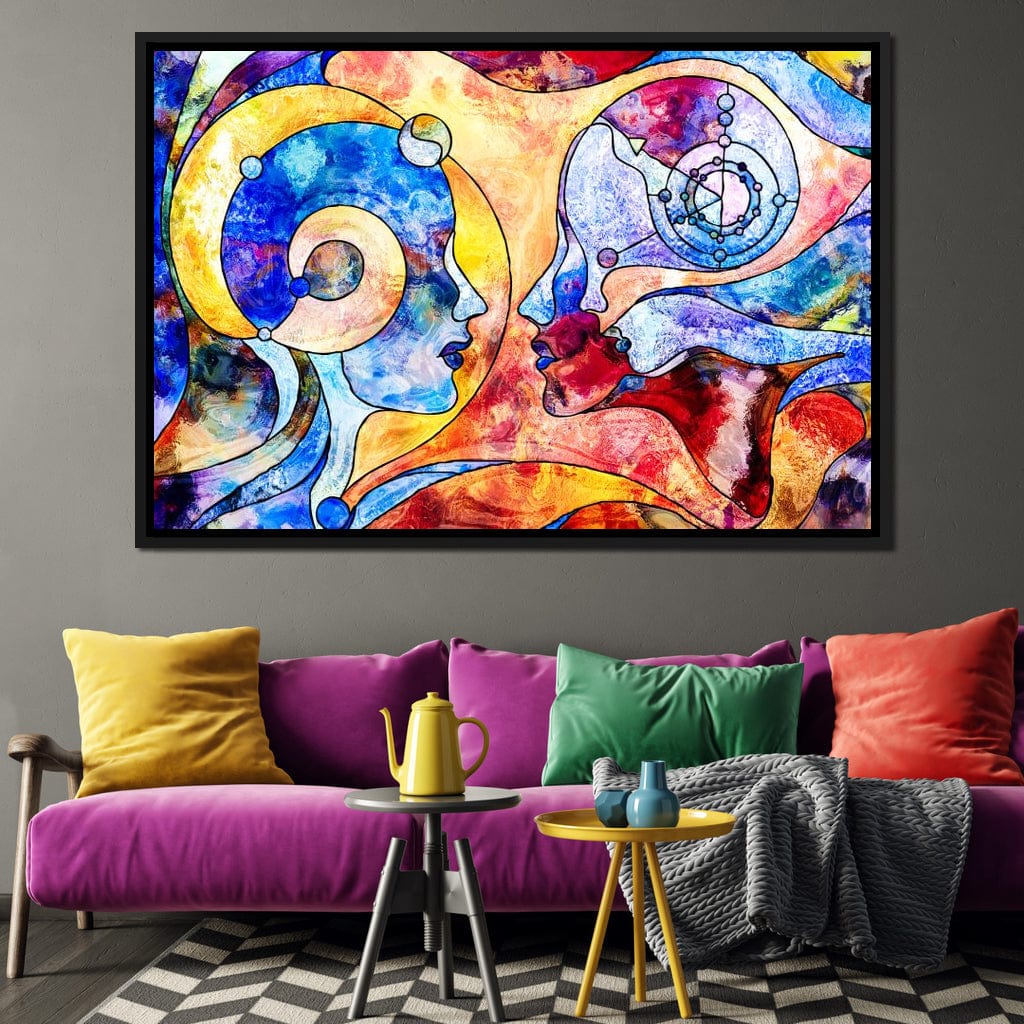 Face to Face Canvas Wall Art