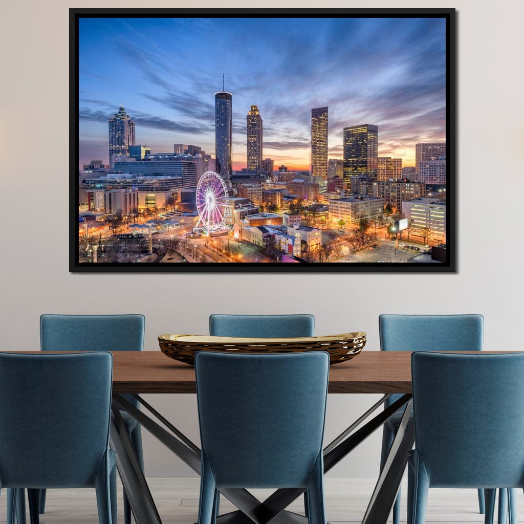 Atlanta Skyline Canvas Wall Art