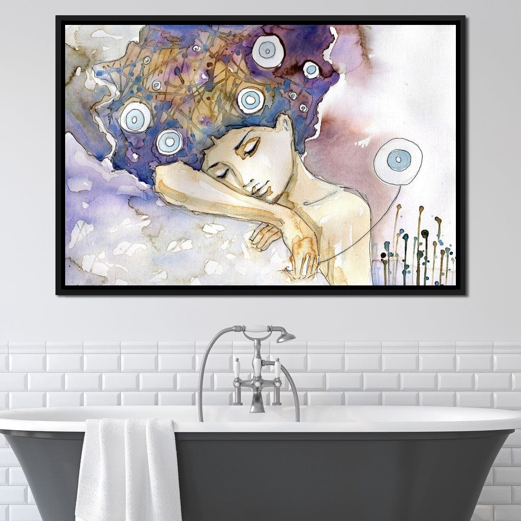 Lost in her Dreams Canvas Wall Art
