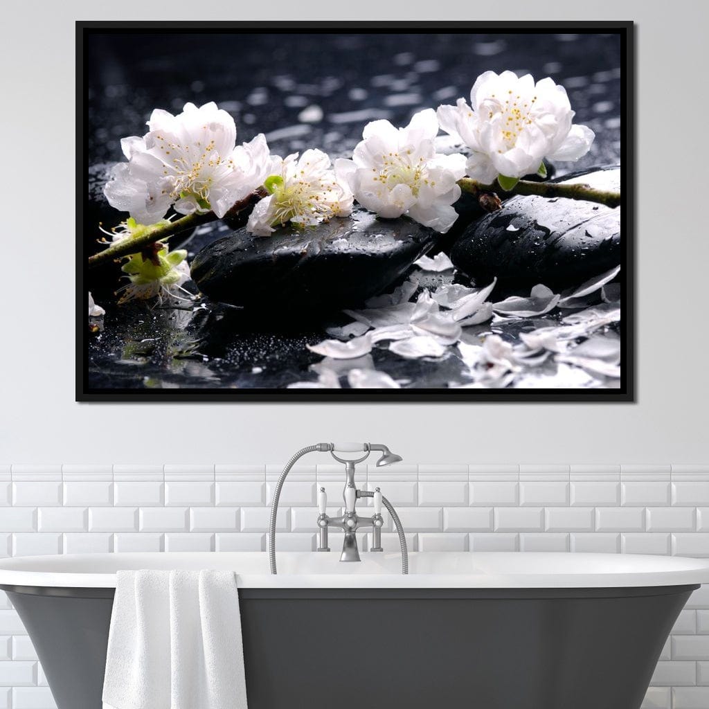 Spa Flowers Canvas Wall Art