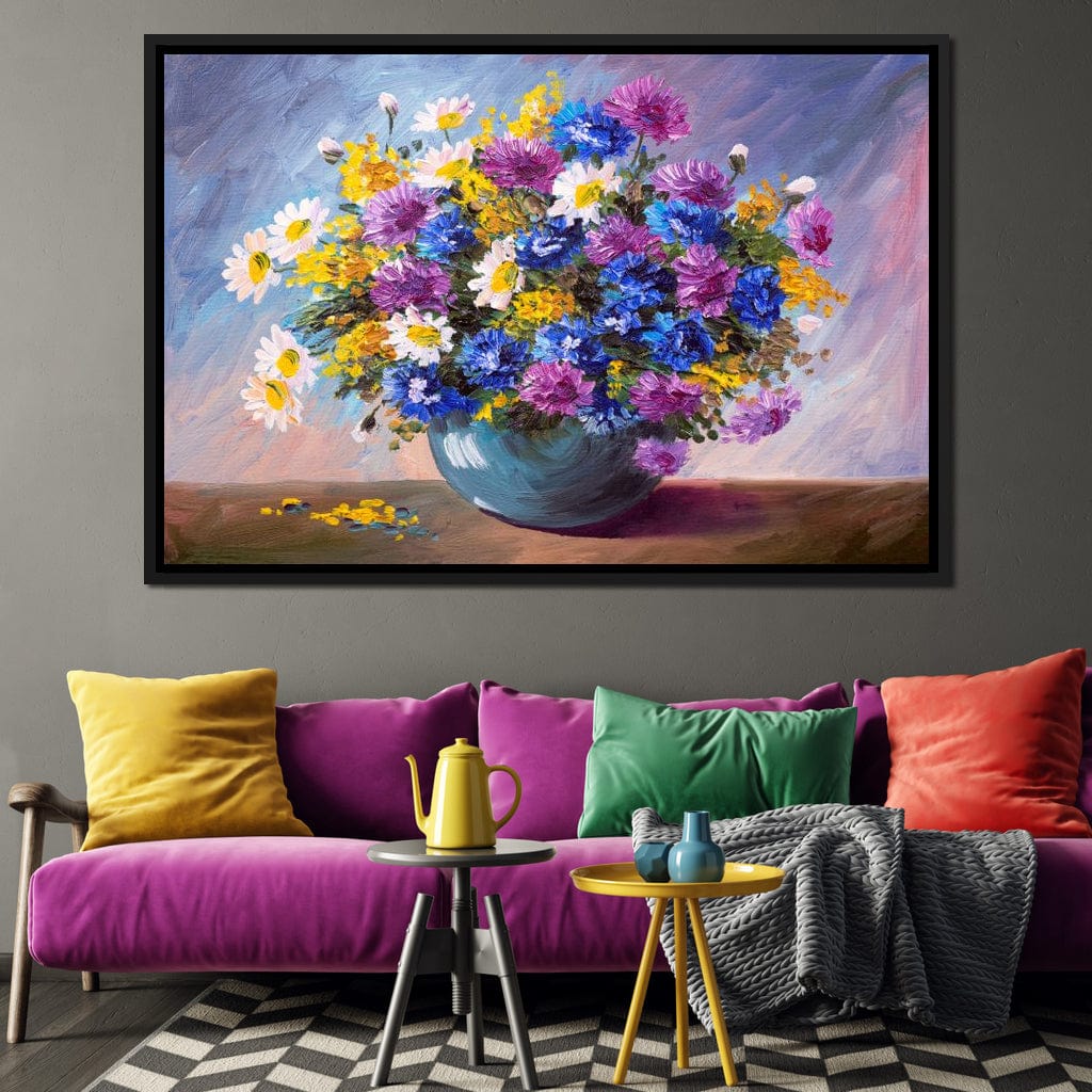 Bouquet of Wildflowers Canvas Wall Art
