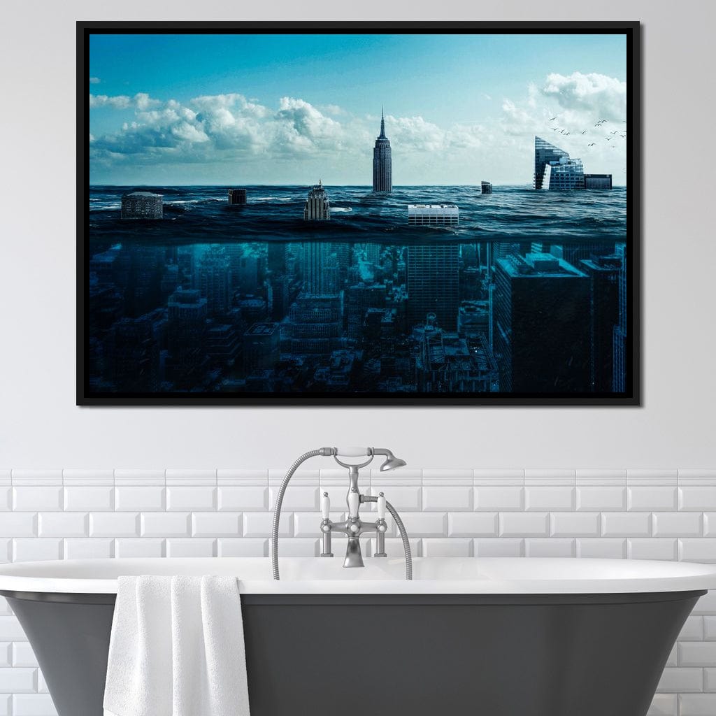 New York Underwater Canvas Wall Art
