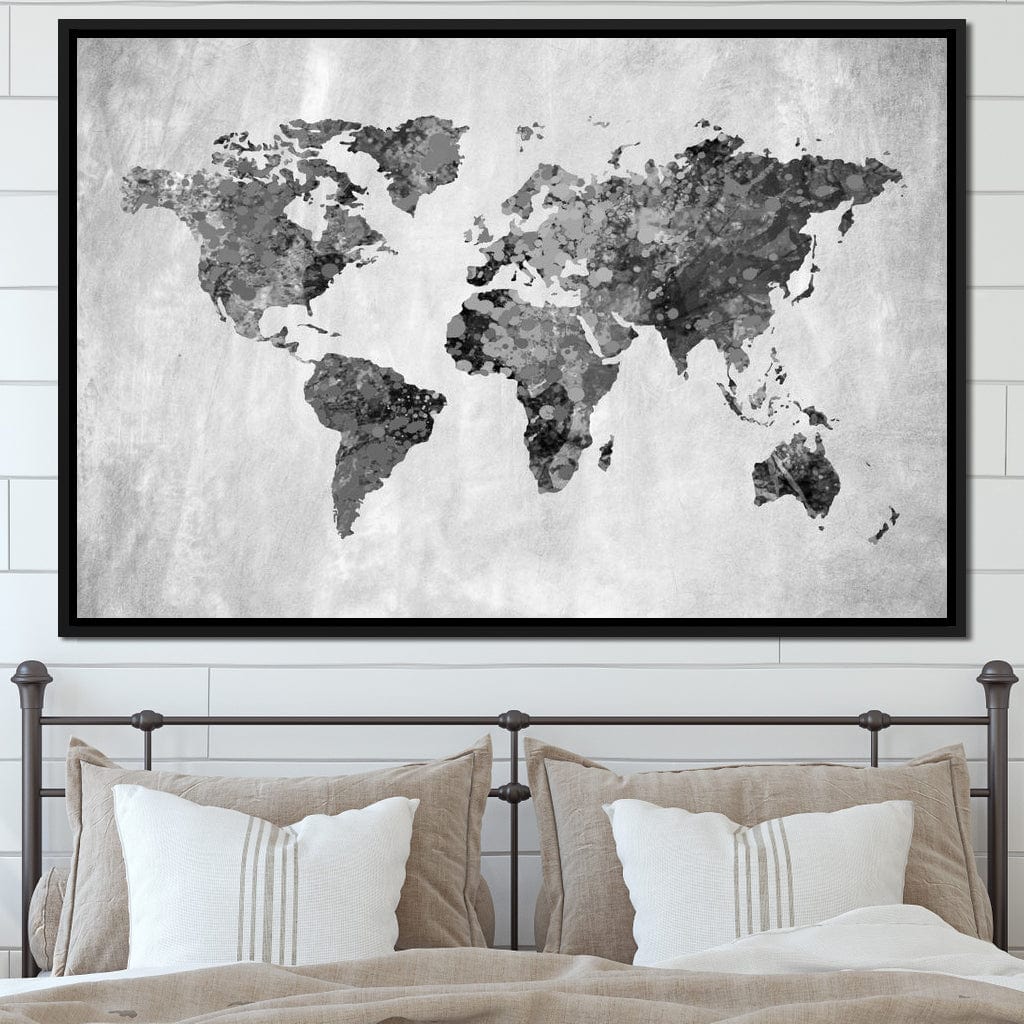 World Map 9 - Mateo Canvas Wall Art