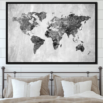 World Map 9 - Mateo Canvas Wall Art