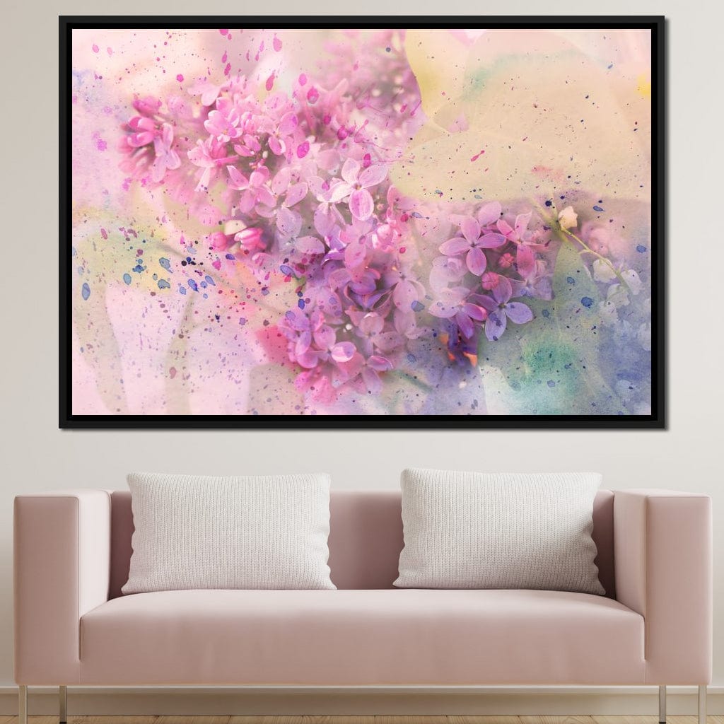 Lilac Storm Canvas Wall Art
