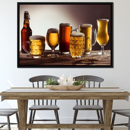 Beer Types Canvas Wall Art