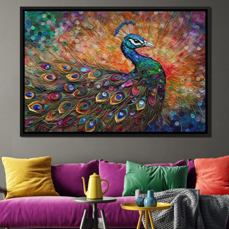 Peacock Fantasy Canvas Wall Art