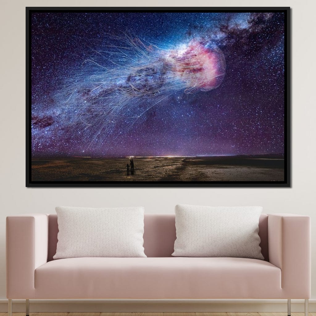 Cosmic Jellyfish Galaxy - KitConcepts Canvas Wall Art