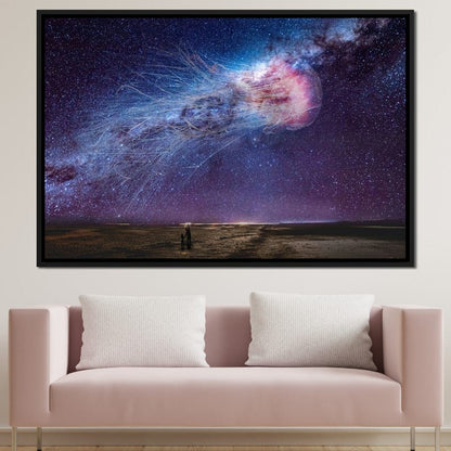 Cosmic Jellyfish Galaxy - KitConcepts Canvas Wall Art