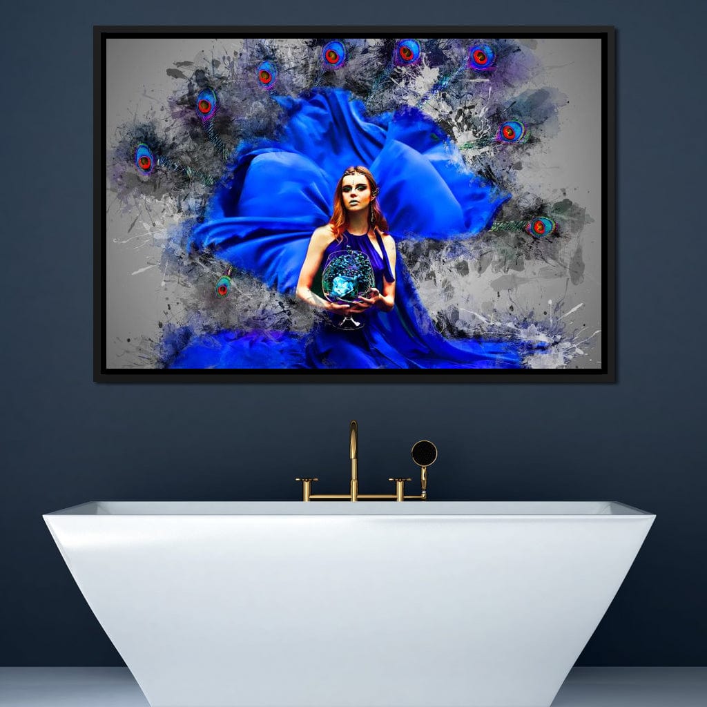 Feather Gown Canvas Wall Art