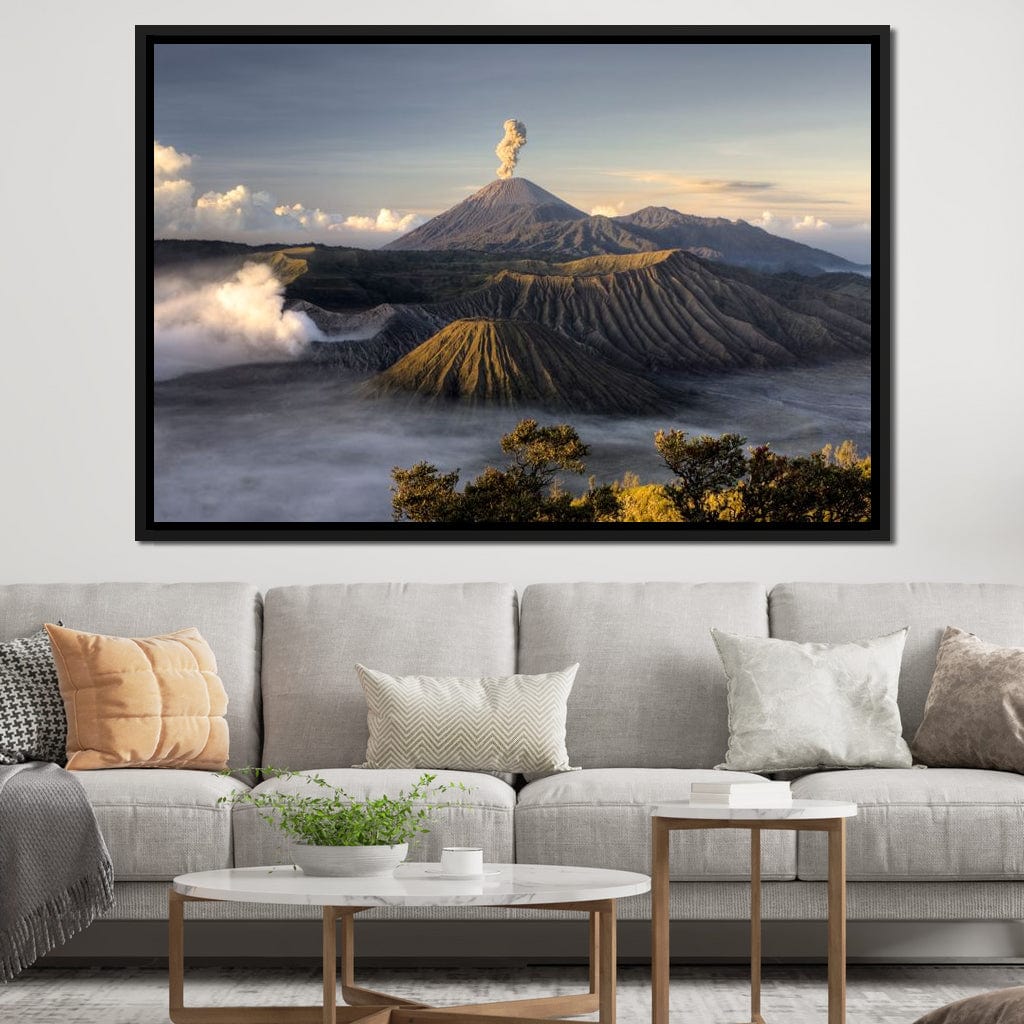 Bromo Volcano Canvas Wall Art