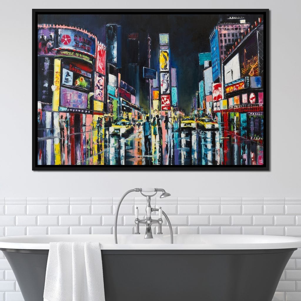 Busy Avenue Canvas Wall Art
