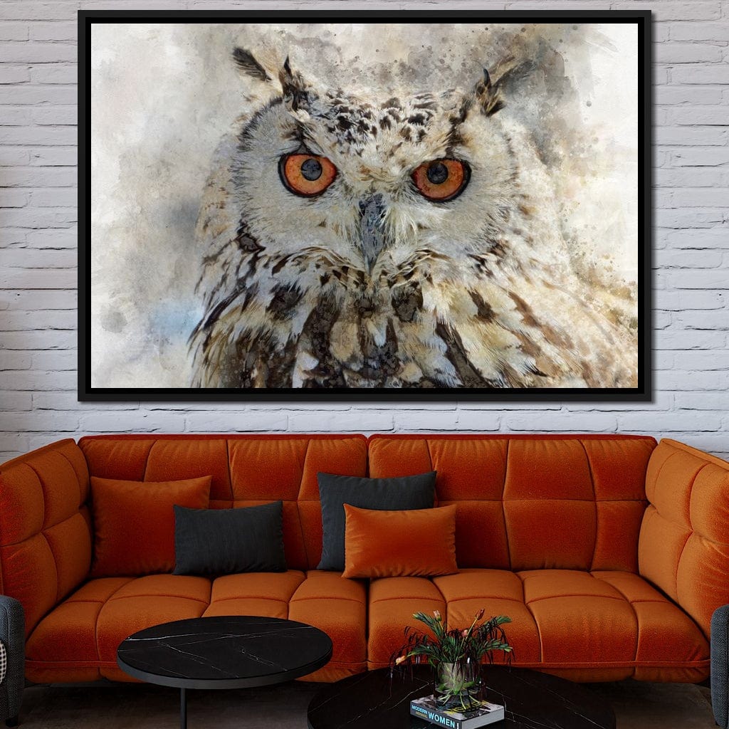 Eurasian Owl Canvas Wall Art