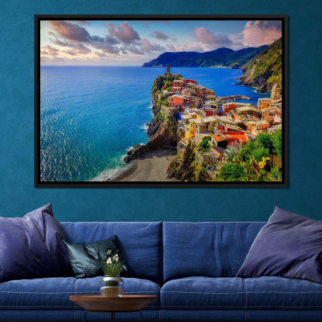 Vernazza Village Canvas Wall Art