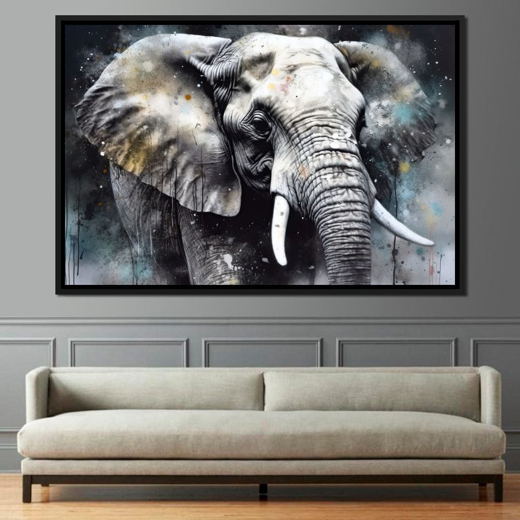 Urban Jungle: Elephant Canvas Wall Art
