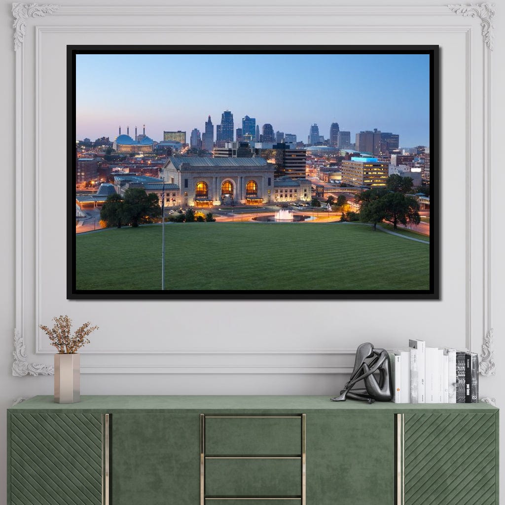 Kansas City Skyline Canvas Wall Art