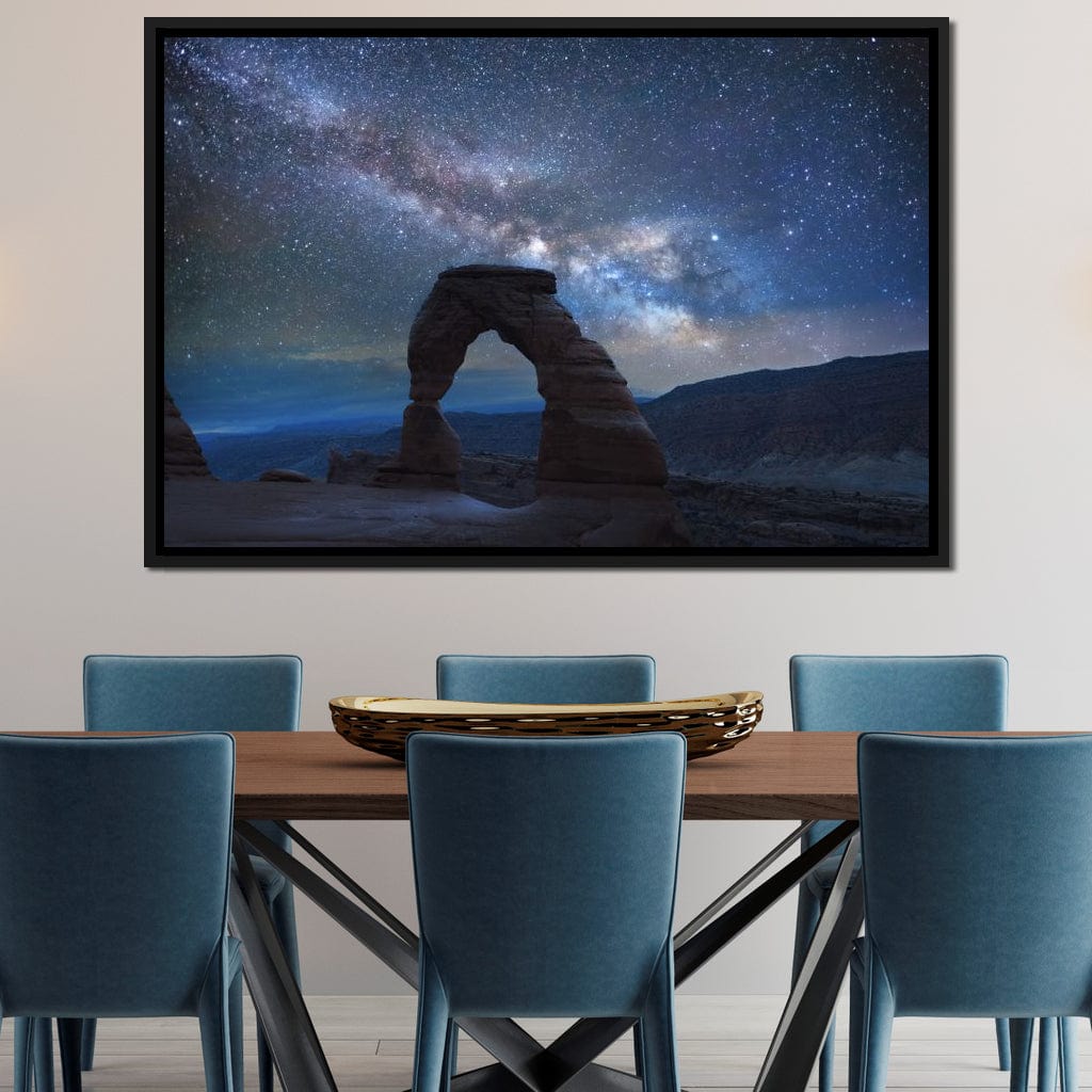 Arch Under the Milky Way Canvas Wall Art