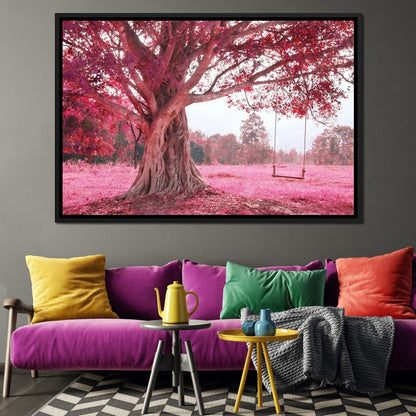 Romantic Cherry Blossom Canvas Wall Art