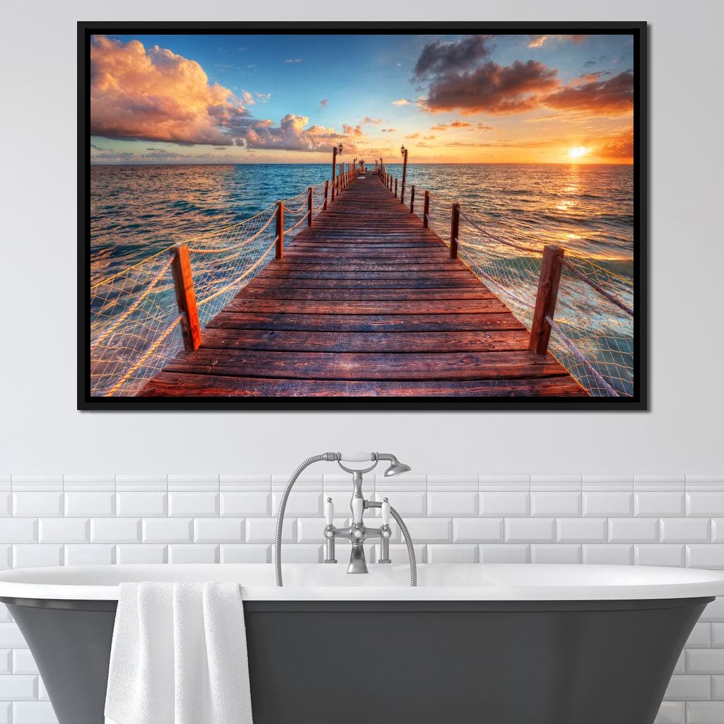 West Coast Sunset Canvas Wall Art