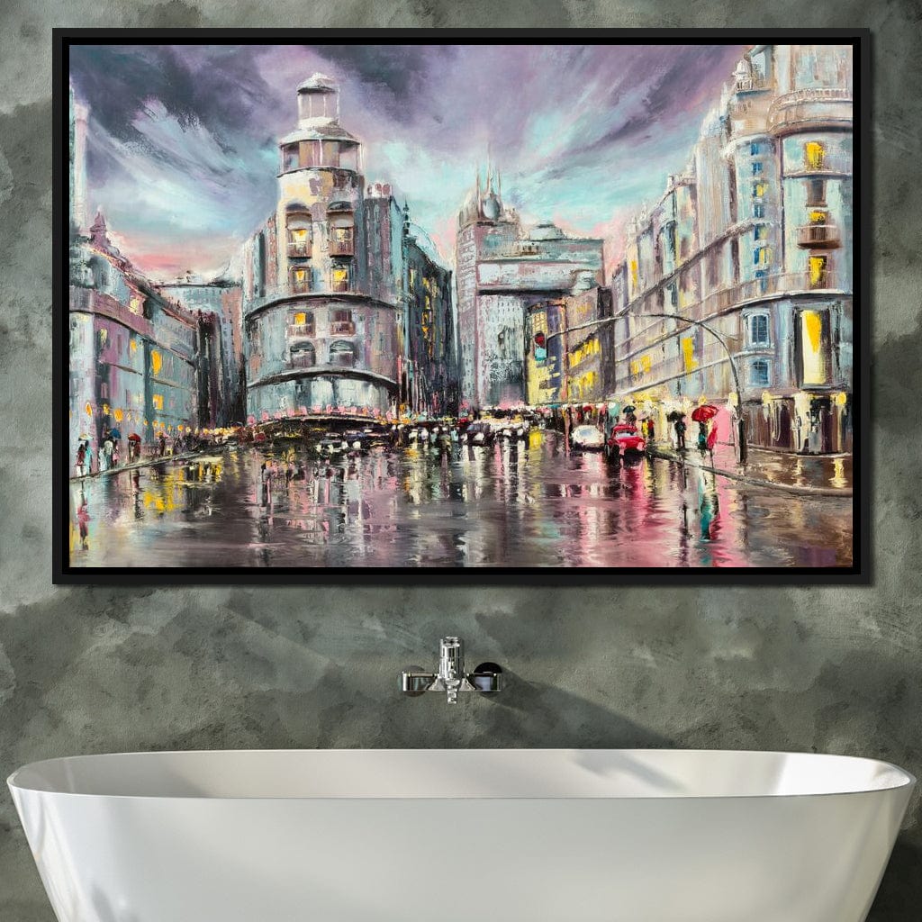 Avenue de Paris Canvas Wall Art