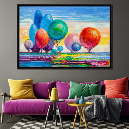 Autumn Fantasy Forest Canvas Wall Art