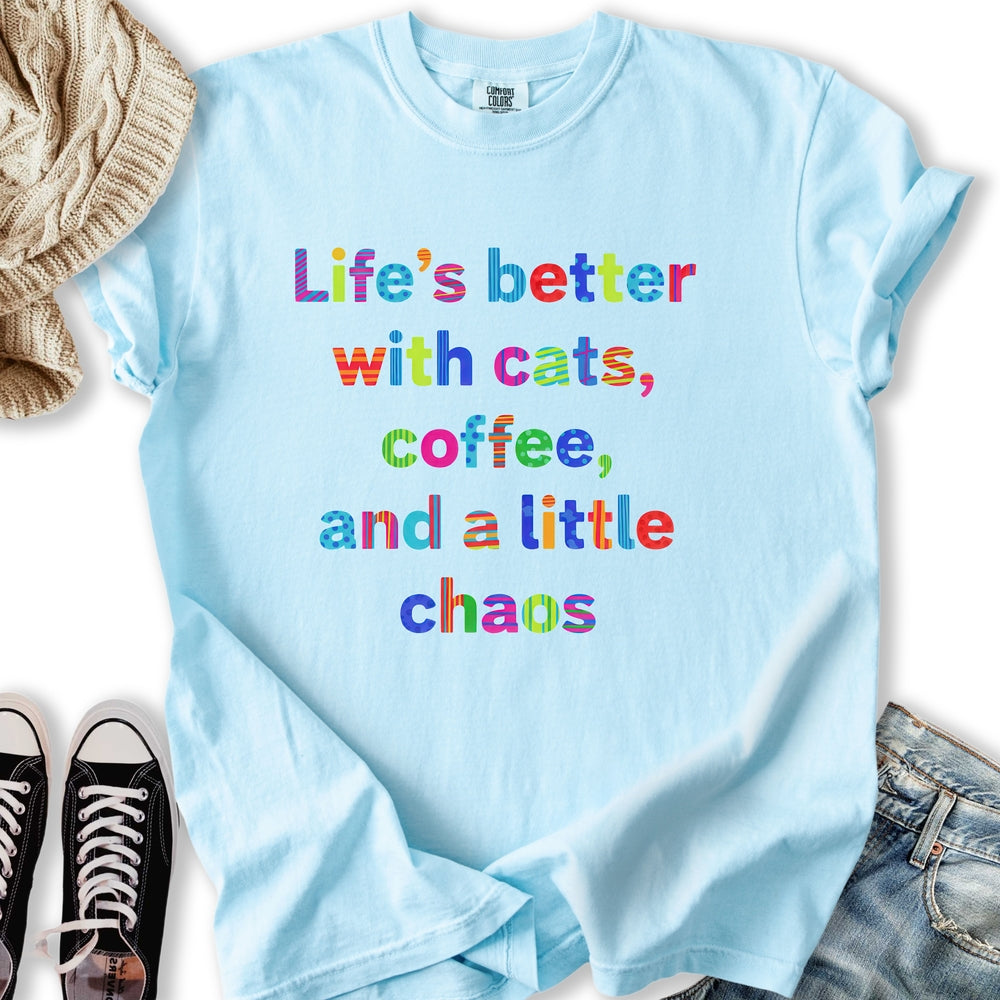 Cats and Chaos Relaxed Tee