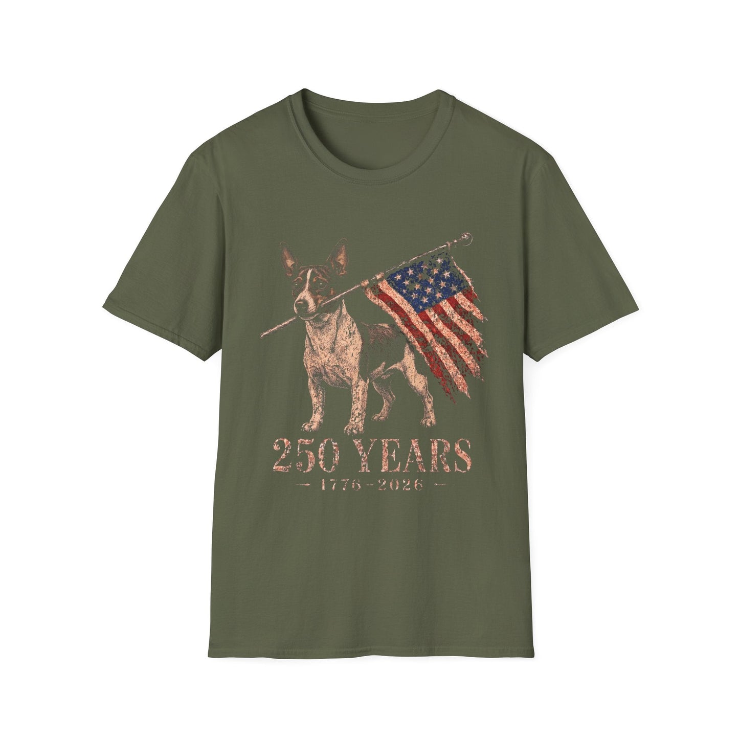 Rat Terrier USA 250 Years Tee