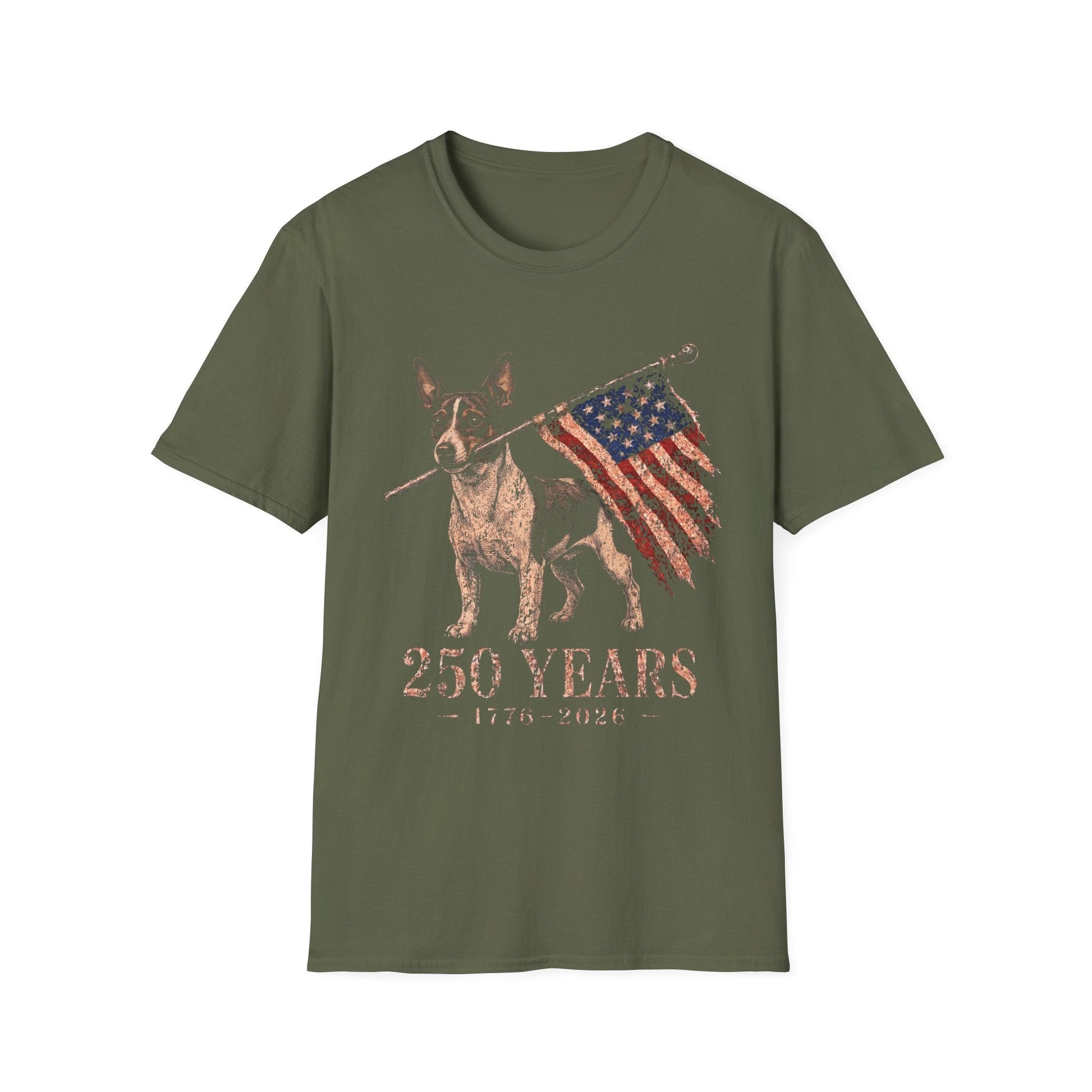 Rat Terrier USA 250 Years Tee