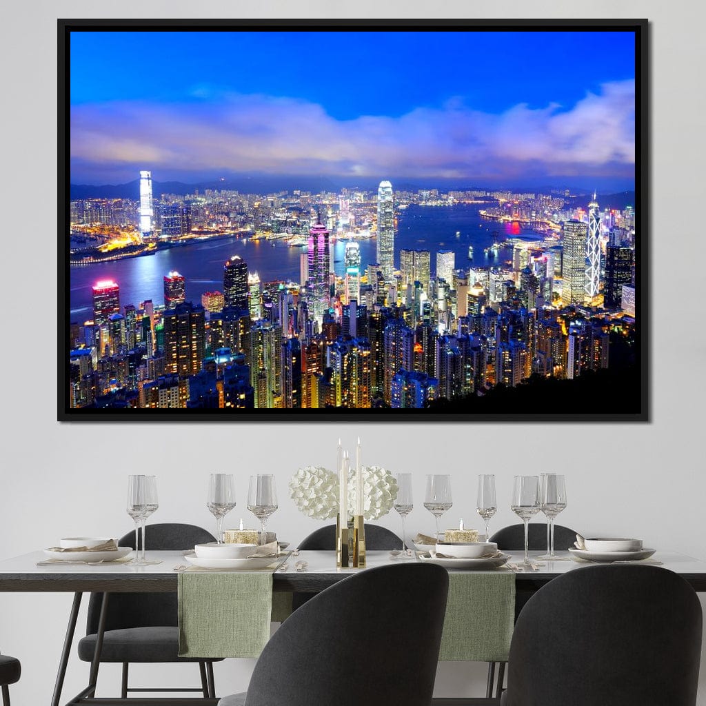 Hong Kong Skyline Canvas Wall Art