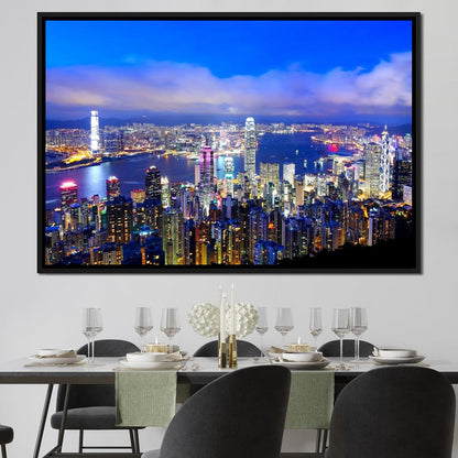 Hong Kong Skyline Canvas Wall Art
