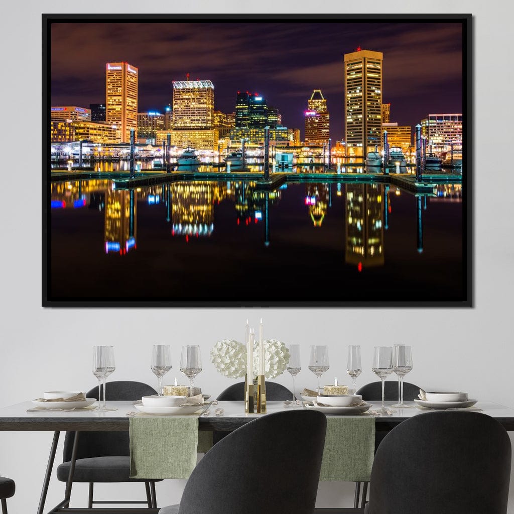 Baltimore Skyline Canvas Wall Art