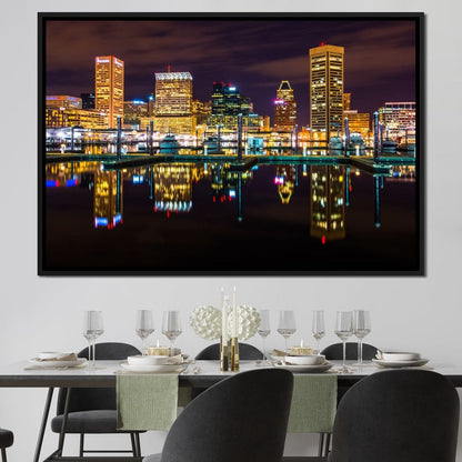 Baltimore Skyline Canvas Wall Art