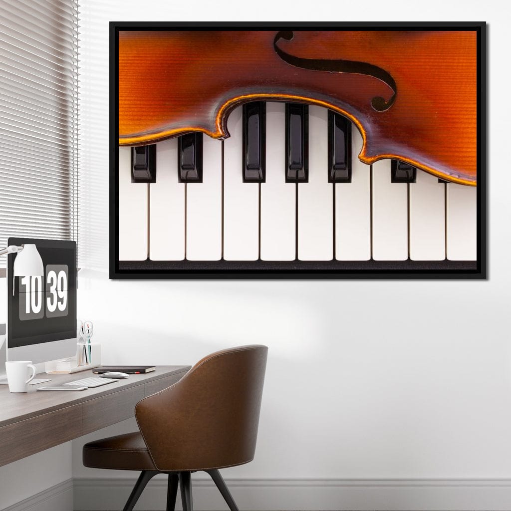 Violin & Piano Canvas Wall Art