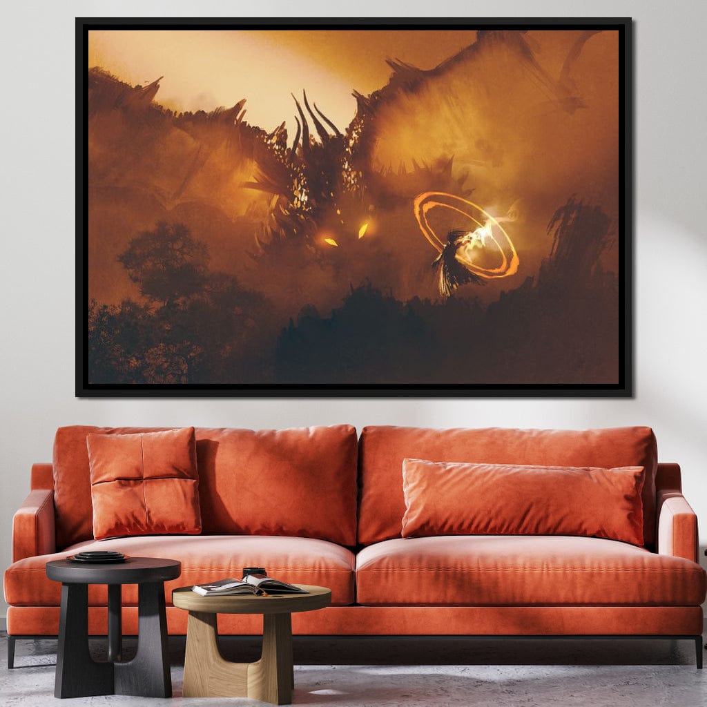 Epic Clash Canvas Wall Art