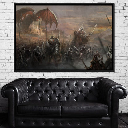 Fantasy Battlefield Canvas Wall Art