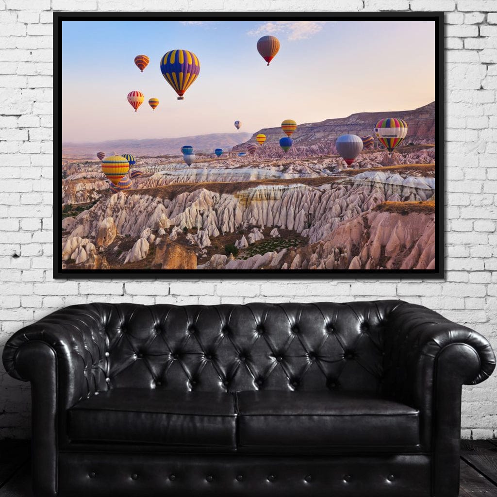 Hot Air Balloons over Cappadocia Canvas Wall Art