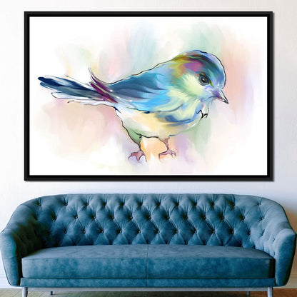 Watercolor Bird Canvas Wall Art