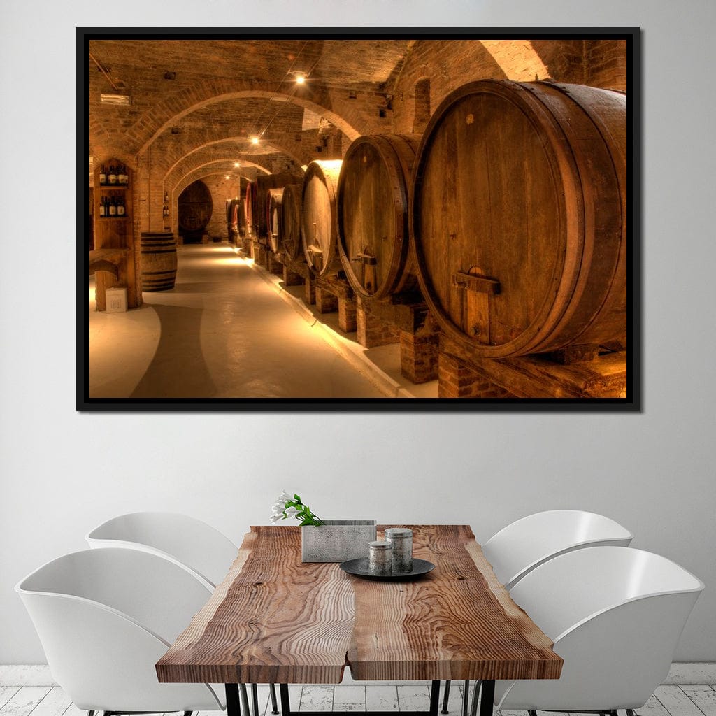 Wine Cellar in the Abbey Canvas Wall Art