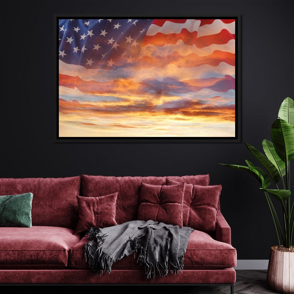 American Sky Canvas Wall Art