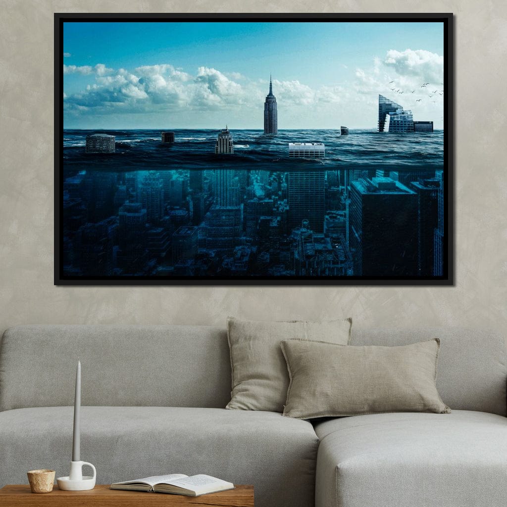 New York Underwater Canvas Wall Art