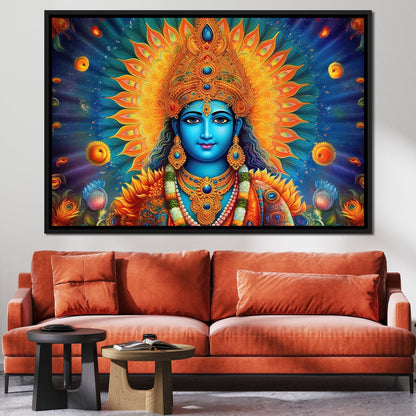Vishnu's Aura Canvas Wall Art