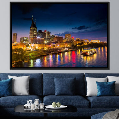 Nashville Skyline Canvas Wall Art