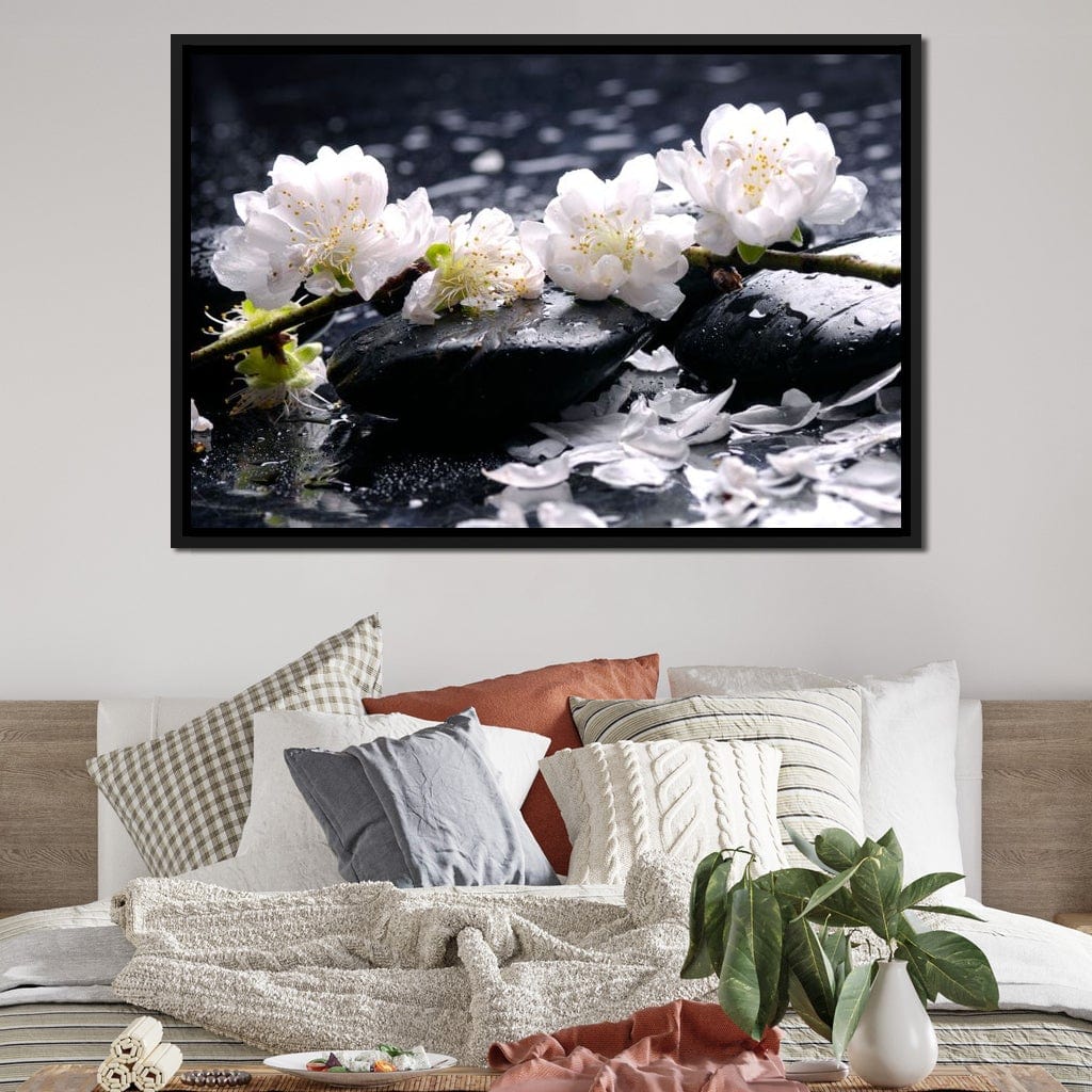 Spa Flowers Canvas Wall Art