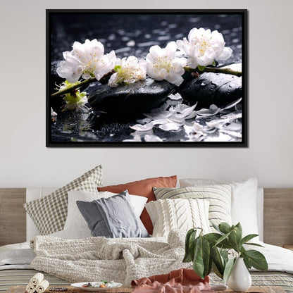 Spa Flowers Canvas Wall Art