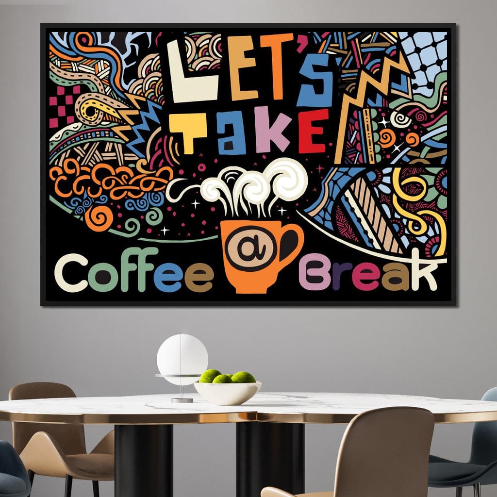 Coffee Break Canvas Wall Art
