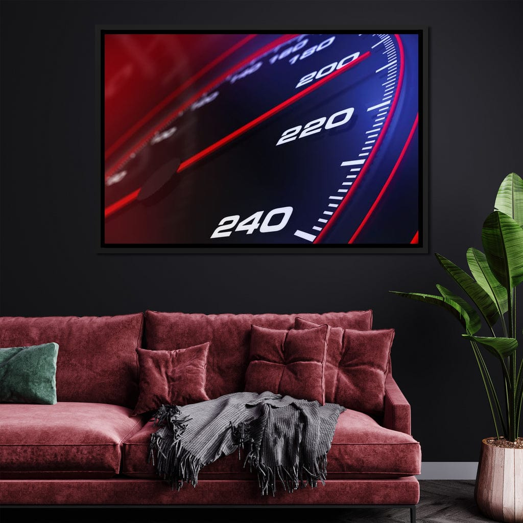 Speedometer Canvas Wall Art