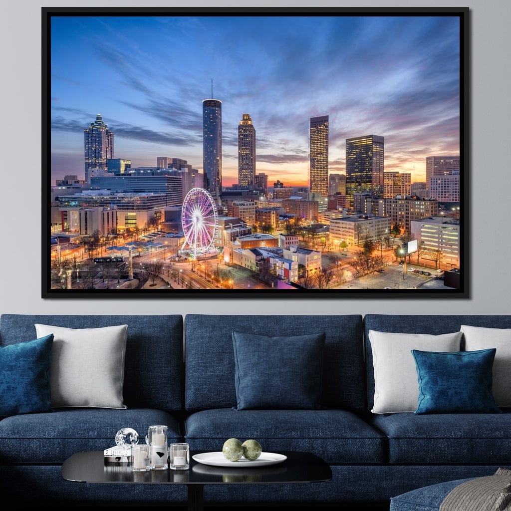 Atlanta Skyline Canvas Wall Art