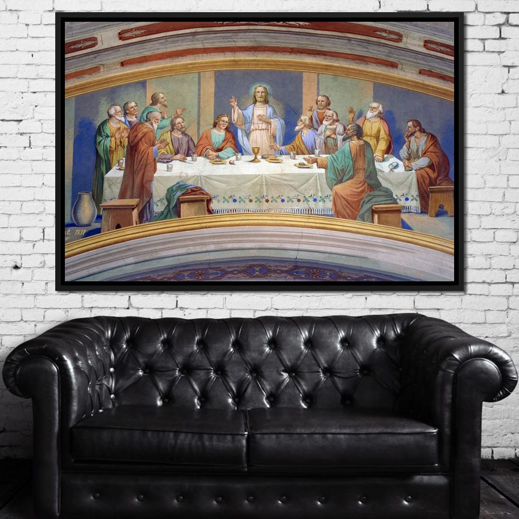 Last Supper Fresco Canvas Wall Art